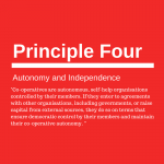 Co-operative principle four: Autonomy and Independence