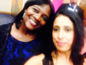 Dorothy Francis, CEO of CASE (left) and Bina Sitaram, founder of Earth Buds (right) at the 2015 Awards event